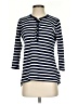 Chaps 100% Cotton Blue Long Sleeve Henley Size S - photo 1