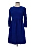Zara Basic Solid Blue Casual Dress Size M - photo 1