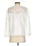 Guest Editor 100% Polyester Ivory 3/4 Sleeve Blouse Size S - photo 2