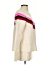 Milly Chevron-herringbone Ivory Pullover Sweater Size S - photo 4