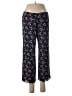Apt. 9 Floral Purple Casual Pants Size S - photo 1