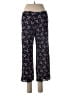 Apt. 9 Floral Purple Casual Pants Size S - photo 2