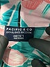 Pacific & Co. 100% Polyester Tropical Teal Short Sleeve Blouse Size L - photo 7