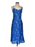 Express 100% Polyester Paisley Blue Cocktail Dress Size 3 - 4 - photo 1
