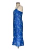 Express 100% Polyester Paisley Blue Cocktail Dress Size 3 - 4 - photo 5