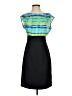 AB Studio 100% Polyester Color Block Black Cocktail Dress Size 2 - photo 1