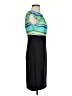 AB Studio 100% Polyester Color Block Black Cocktail Dress Size 2 - photo 4
