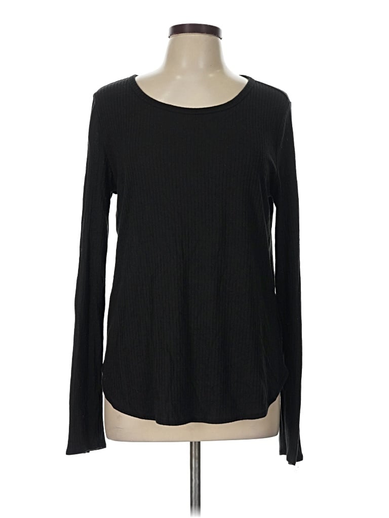 Pre-owned Old Navy Long Sleeve T-shirt In Black
