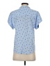 Alexander Jordan Polka Dots Blue Short Sleeve Blouse Size S - photo 2