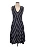 Max Studio Chevron-herringbone Gray Casual Dress Size L - photo 1