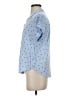 Alexander Jordan Polka Dots Blue Short Sleeve Blouse Size S - photo 5