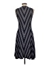 Max Studio Chevron-herringbone Gray Casual Dress Size L - photo 2