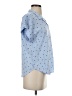 Alexander Jordan Polka Dots Blue Short Sleeve Blouse Size S - photo 4