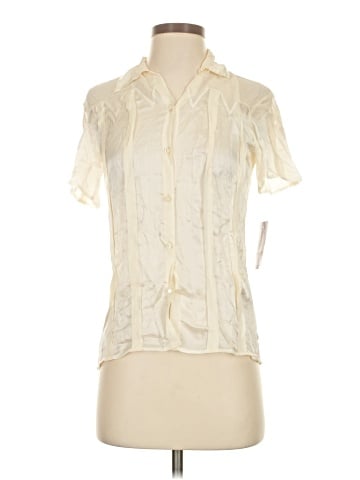Ralph Lauren Collection Short Sleeve Silk Top (view 1)