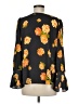 Ann Taylor LOFT 100% Polyester Black Long Sleeve Blouse Size M - photo 2