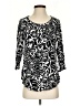 Valerie Stevens 100% Rayon Black 3/4 Sleeve Blouse Size S - photo 1