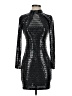 Sequin Hearts Metallic Silver Cocktail Dress Size 5 - photo 1