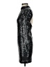 Sequin Hearts Metallic Silver Cocktail Dress Size 5 - photo 5