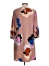 A New Day 100% Polyester Print Brown Casual Dress Size XS - photo 2