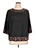 Emery Rose Black 3/4 Sleeve Blouse Size 0X - photo 1