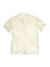BP. Metallic Ivory Short Sleeve Button-Down Shirt Size S (kids) - photo 1