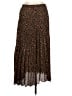 Max Studio 100% Polyester Animal Print Brown Casual Skirt Size L - photo 1