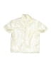 BP. Metallic Ivory Short Sleeve Button-Down Shirt Size 2 - photo 1