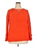 Military Hippie 100% Acrylic Orange Pullover Sweater Size 2X - photo 1