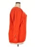 Military Hippie 100% Acrylic Orange Pullover Sweater Size 2X - photo 4
