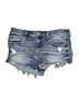 Eunina Blue Denim Shorts Size M - photo 1