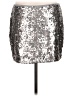 Express 100% Polyester Metallic Silver Formal Skirt Size M - photo 2