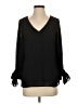 Vince Camuto 100% Polyester Black Long Sleeve Blouse Size S - photo 1