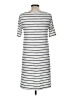 Gap Stripes Gray Casual Dress Size Med Petite - photo 2