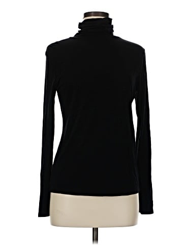 Black Saks Fifth Avenue Long Sleeve Turtleneck (view 1)