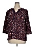 Gloria Vanderbilt Paisley Blue 3/4 Sleeve Blouse Size XL - photo 1