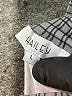 HAILEY Houndstooth Gray Long Sleeve Blouse Size L - photo 7