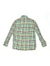 Lands' End 100% Baumwolle Checkered-gingham Green Long Sleeve Button-Down Shirt Size L (kids) - photo 2