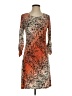 Assorted Brands Print Orange Cocktail Dress Size S - photo 1