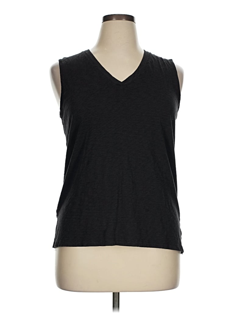 Pre-owned Max Studio Sleeveless T-shirt In Black