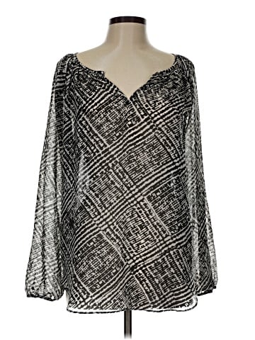 Daisy Fuentes Long Sleeve Blouse (view 1)