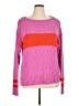 Gap 100% Cotton Color Block Pink Pullover Sweater Size XL (tall) - photo 1