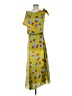 Zara Print Yellow Green Cocktail Dress Size XS - photo 1