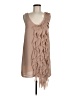 H&M 100% Polyester Tan Cocktail Dress Size 8 - photo 1