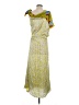 Zara Print Yellow Green Cocktail Dress Size XS - photo 2