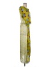 Zara Print Yellow Green Cocktail Dress Size XS - photo 4