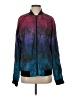 INC International Concepts Print Blue Track Jacket Size S - photo 1