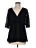 Torrid Floral Black 3/4 Sleeve Blouse Size Med Plus (00) - photo 1