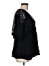 Torrid Floral Black 3/4 Sleeve Blouse Size Med Plus (00) - photo 4