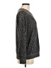 Splendid Animal Print Gray Pullover Sweater Size M - photo 4