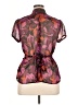 Apt. 9 100% Polyester Purple Short Sleeve Blouse Size XL - photo 2